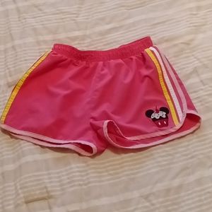 Disney - Girls Pink Minnie Mouse Swim Shorts. Size 11/12.